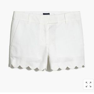 J crew white linen shorts size 0